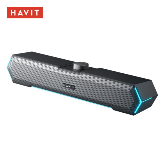 Havit海威特M19有線藍牙音箱 桌上型桌上型電腦音箱重低音帶麥音響